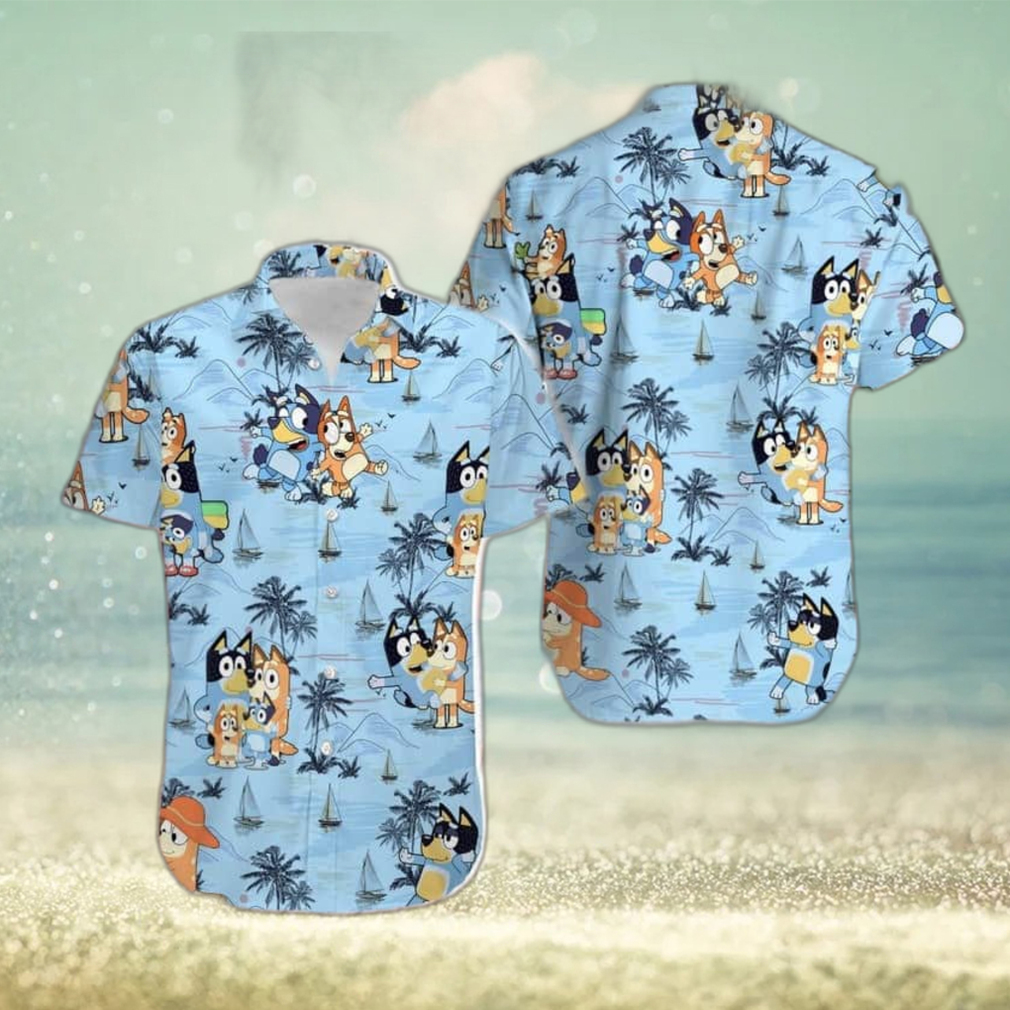 Bluey Hawaiian Shirt Summer Gift For Friends - Limotees