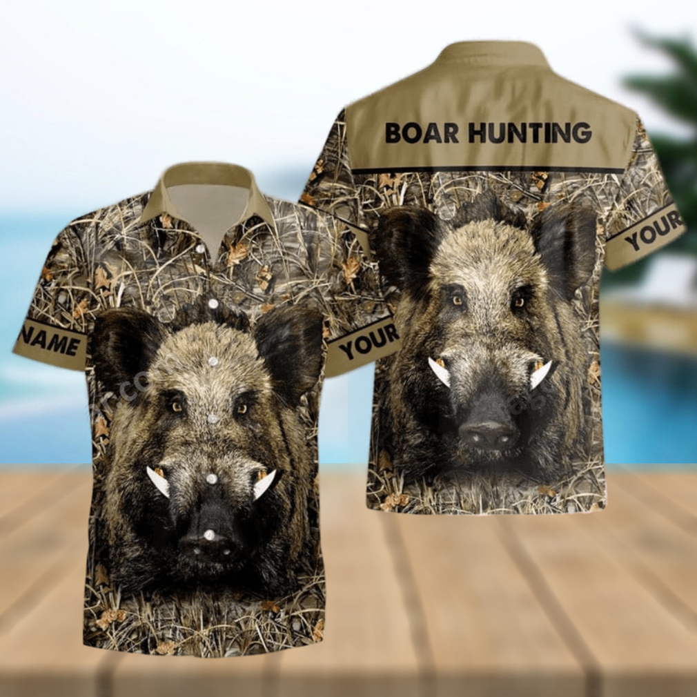 Boar Hunting Personalized Hawaiian Shirt - Limotees