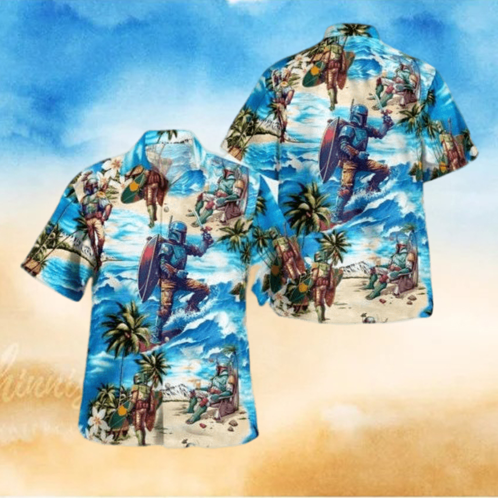 Boba Fett Star Wars Surfing Hawaiian Shirt - Limotees