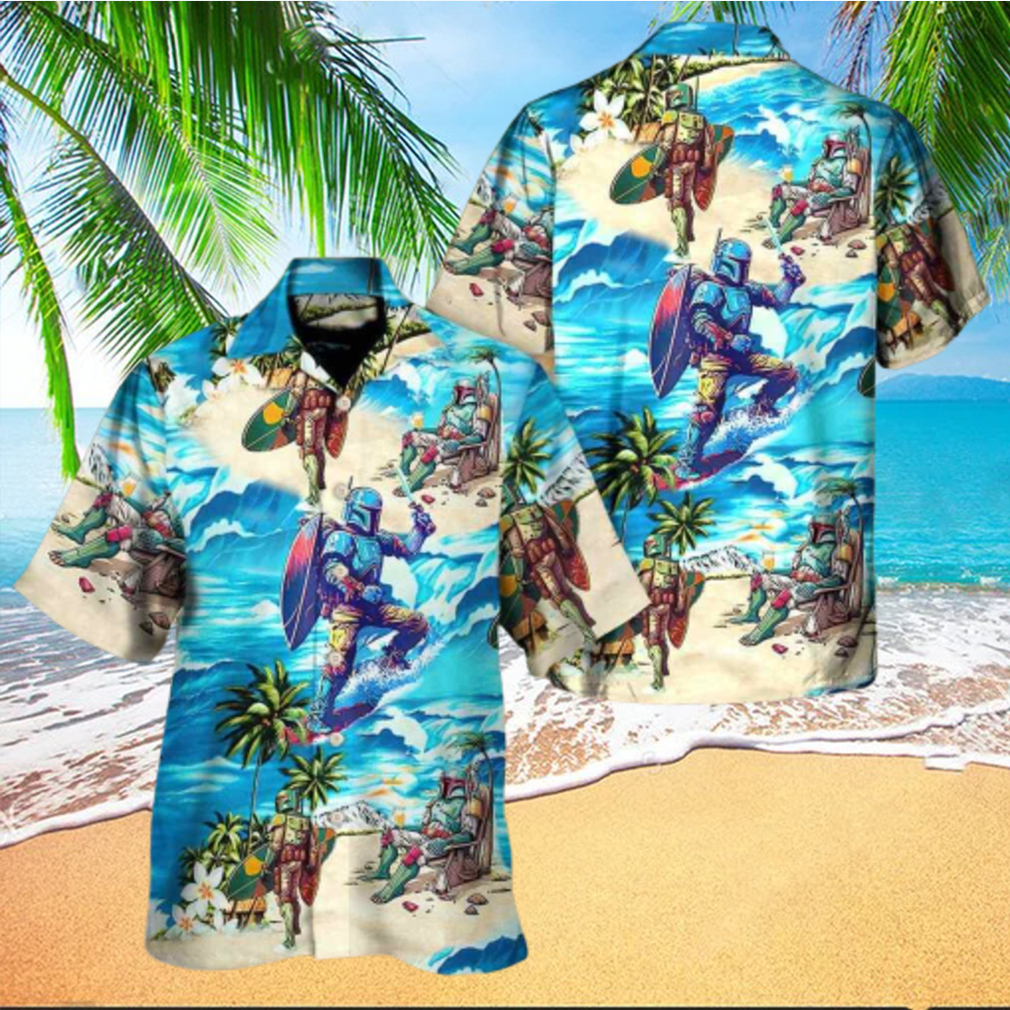 Boba Fett Star Wars Surfing Summer Beach Hawaiian Shirt - Limotees