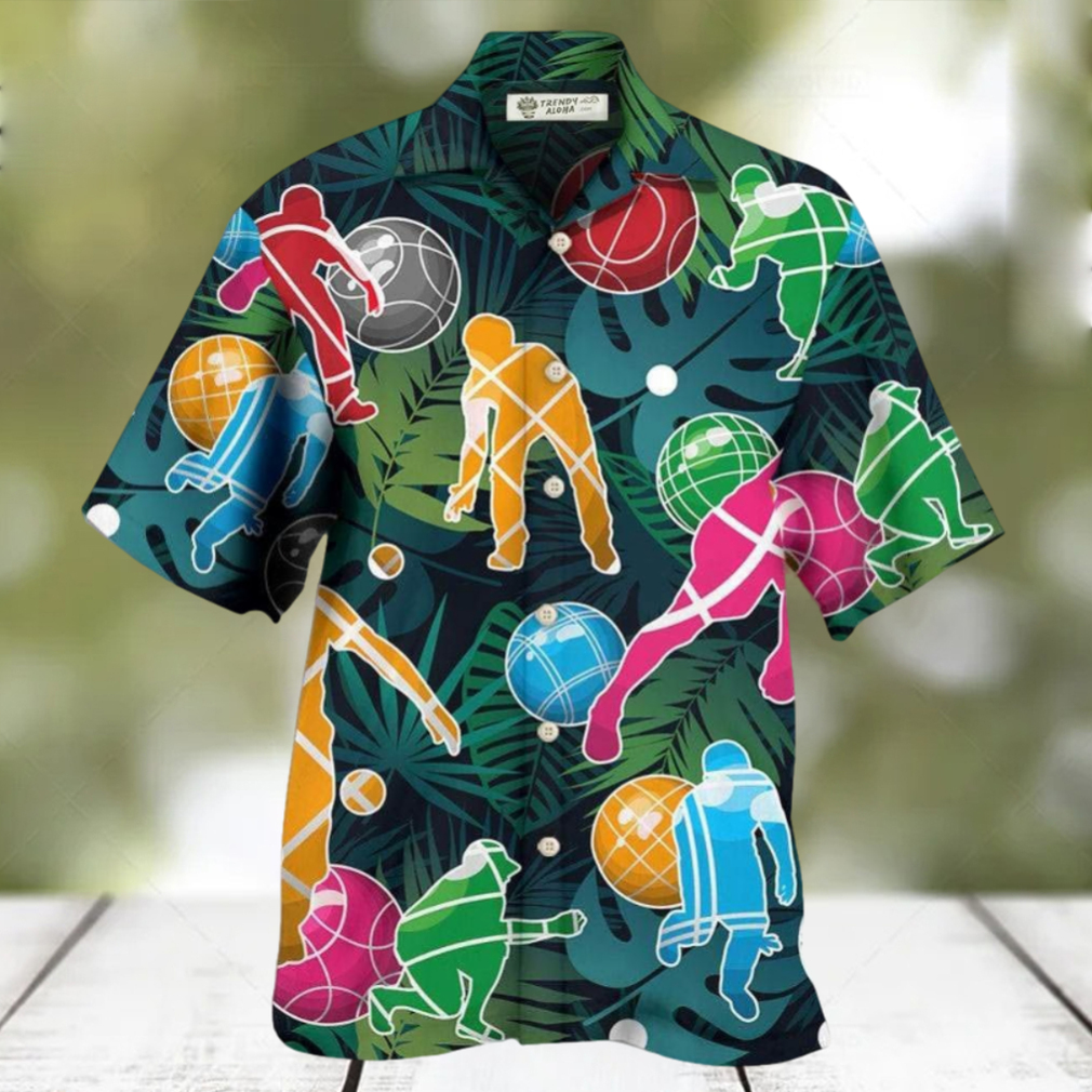 Bocce Ball Tropical Colorful Ball Games Hawaiian Shirt - Limotees