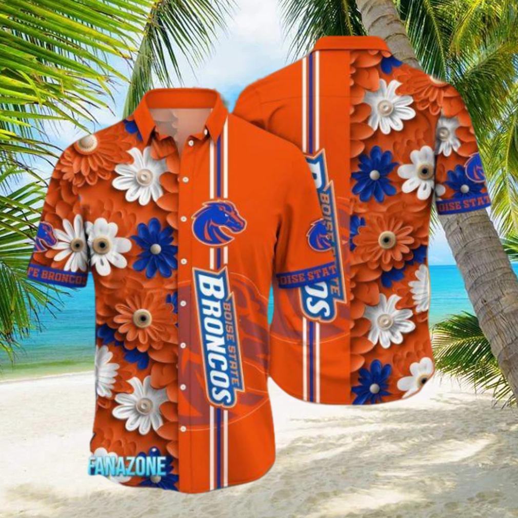 Boise State Broncos NCAA1 Flower Hawaii Shirt For Fans - Limotees