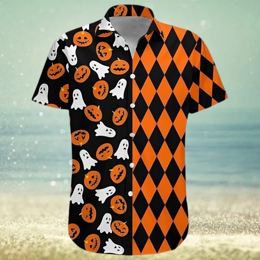 Boo And Pumpkin Cute Gift For Halloween Hawaiian Shirt - Limotees