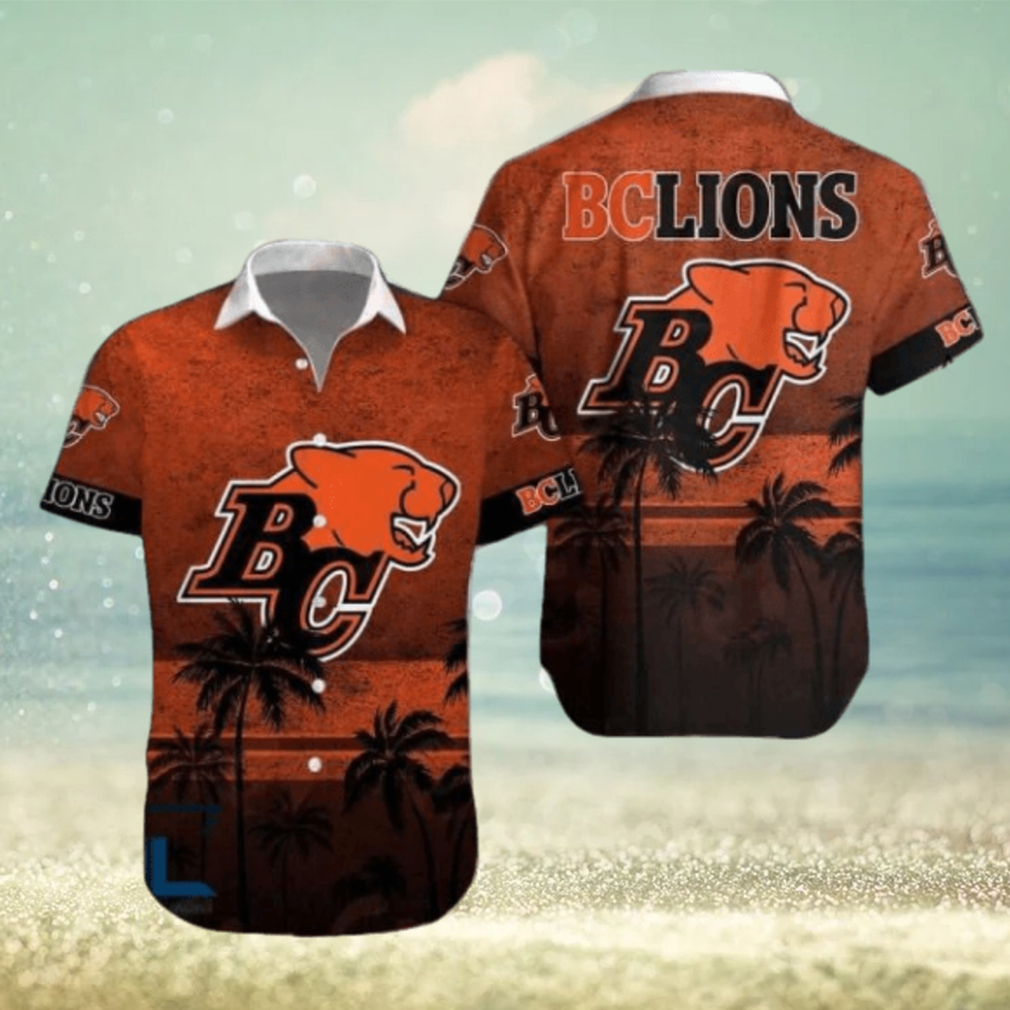 CFL BC Lions Tropical Tree Hawaiian Shirt - Limotees