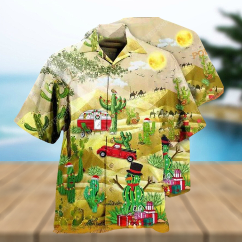 Cactus & Holiday Vibe Hawaiian Shirt Funny Xmas Gifts - Limotees