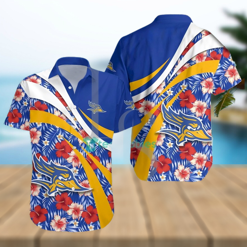 Cal State Bakersfield Roadrunners NCAA Hibiscus Tropical Flower Hawaiian Shirt - Limotees