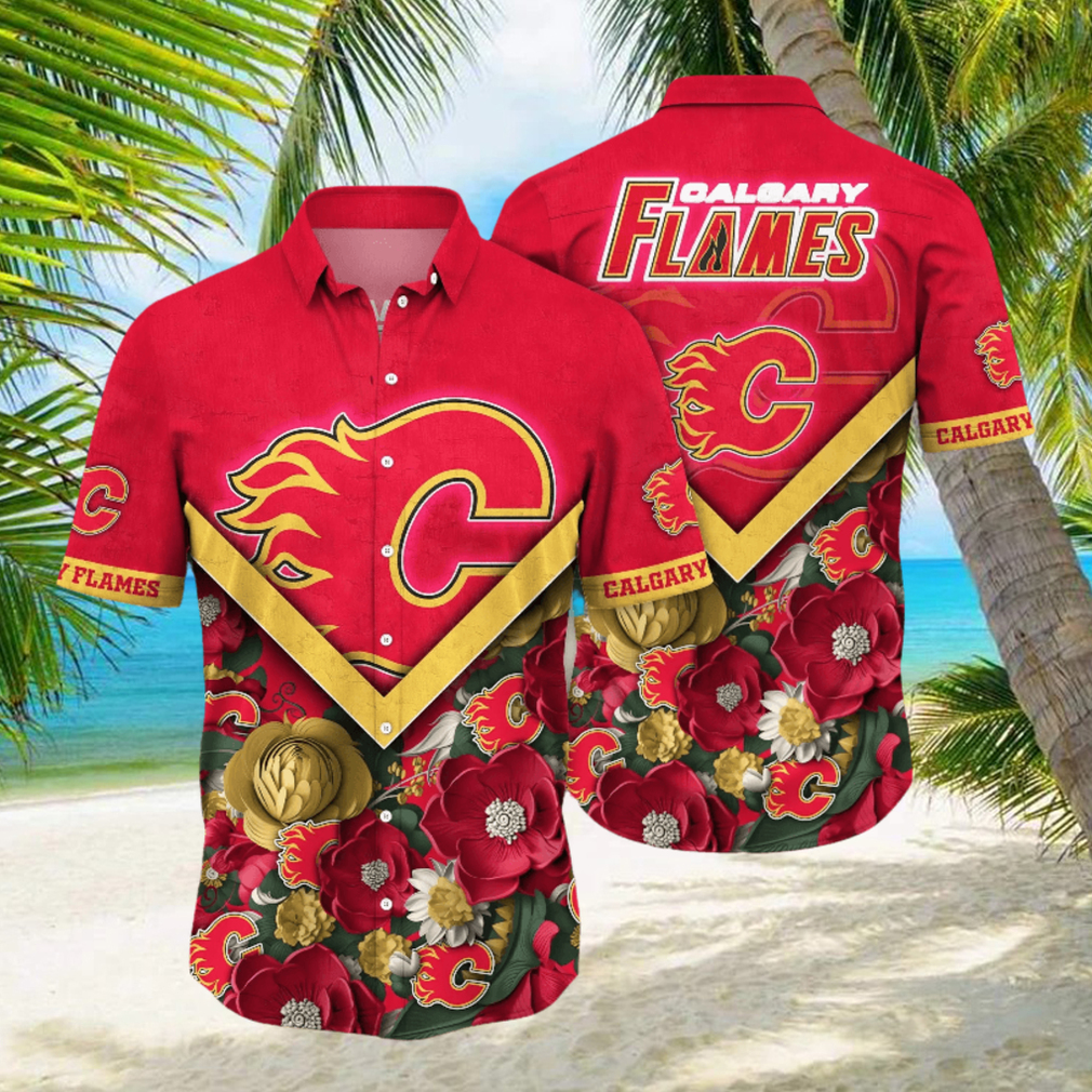 Calgary Flames NHL Hawaiian Shirt Custom Watermelons Aloha Shirt - Limotees