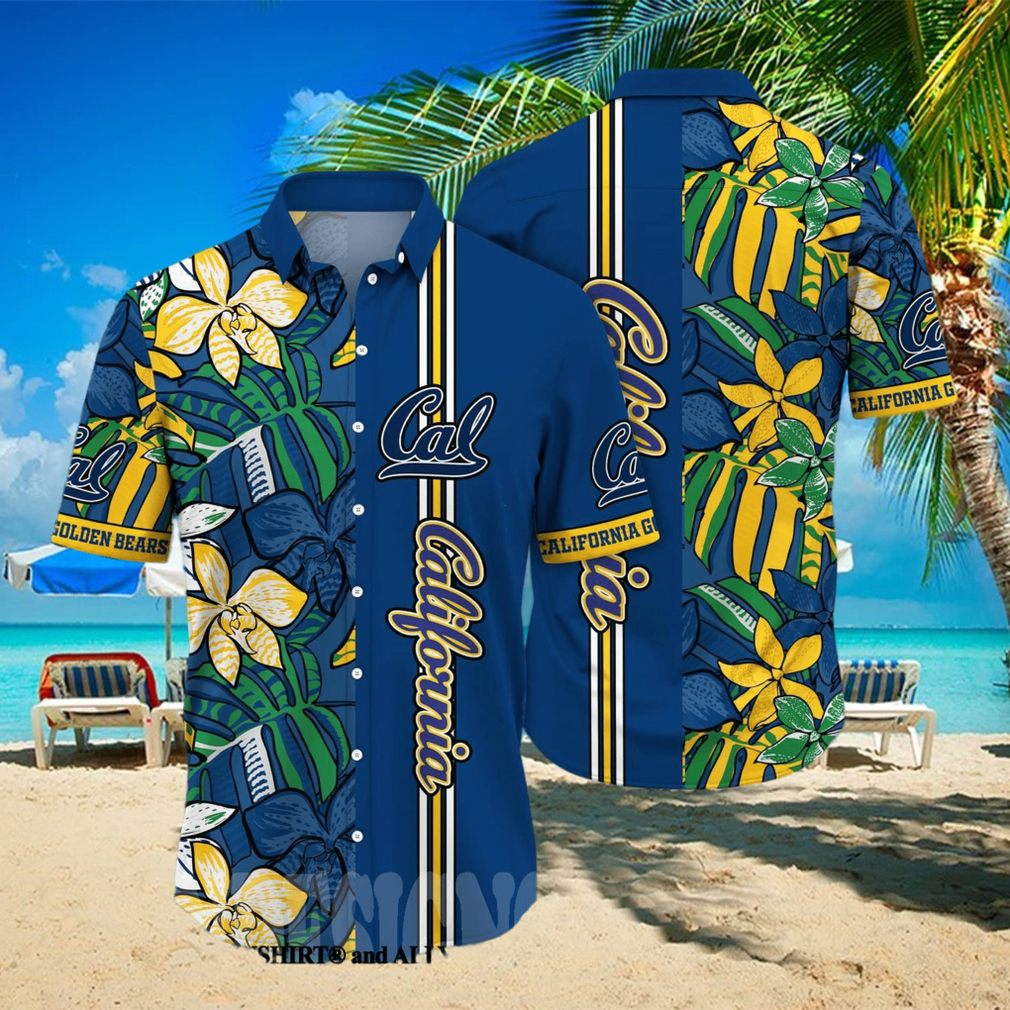 California Golden Bears NCAA Floral Full Printing 3D Hawaiian Shirt - Limotees