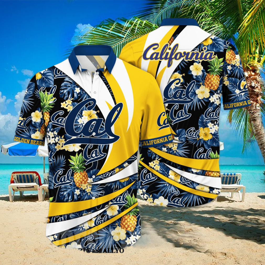 California Golden Bears NCAA Floral Tropical Unisex Full Print Hawaiian Shirt - Limotees