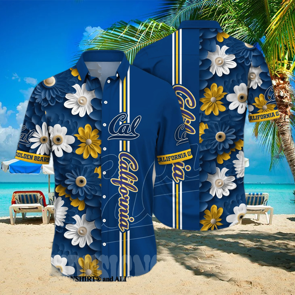 California Golden Bears NCAA Flower 3D Hawaiian Shirt - Limotees