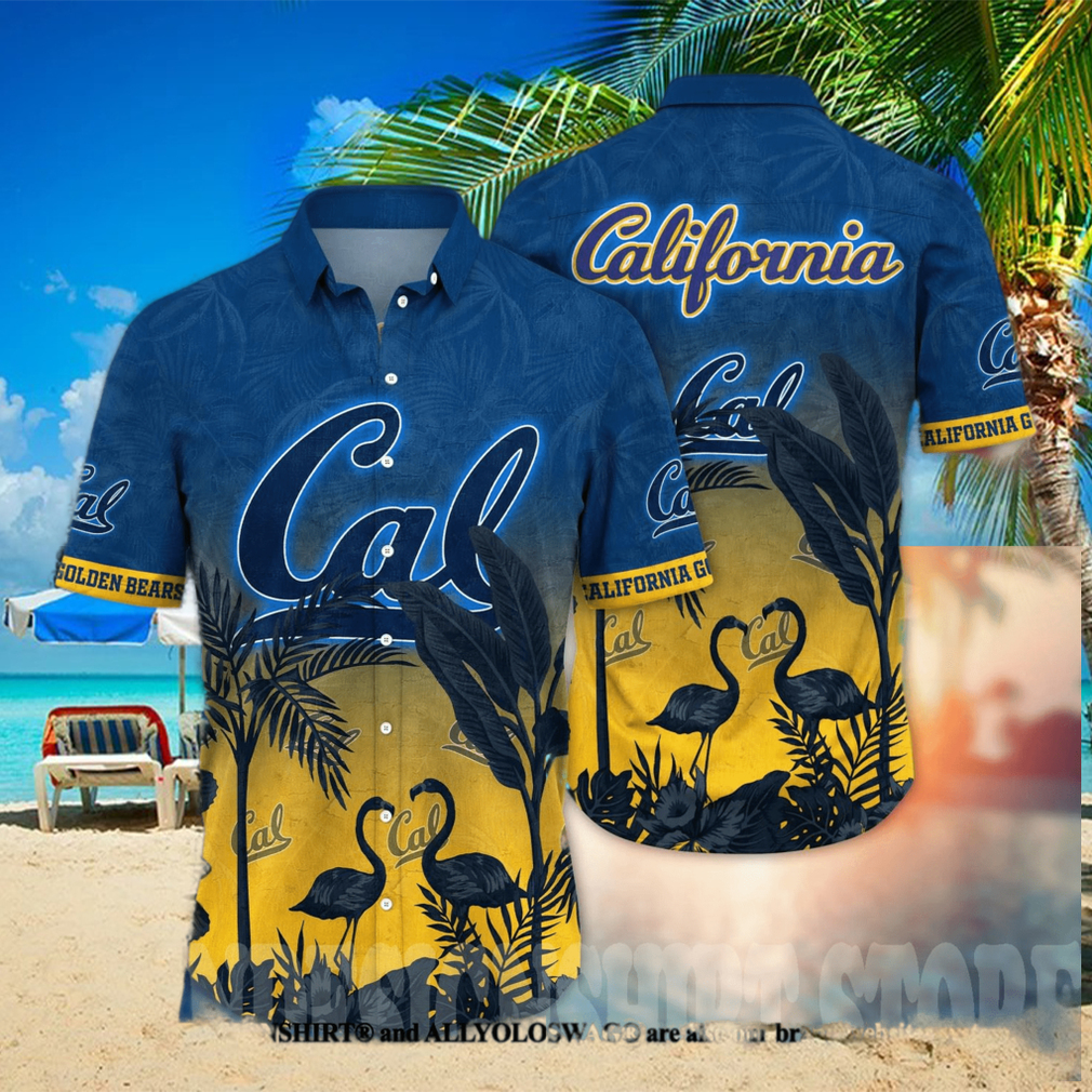 California Golden Bears NCAA Flower Full Printing 3D Hawaiian Shirt - Limotees