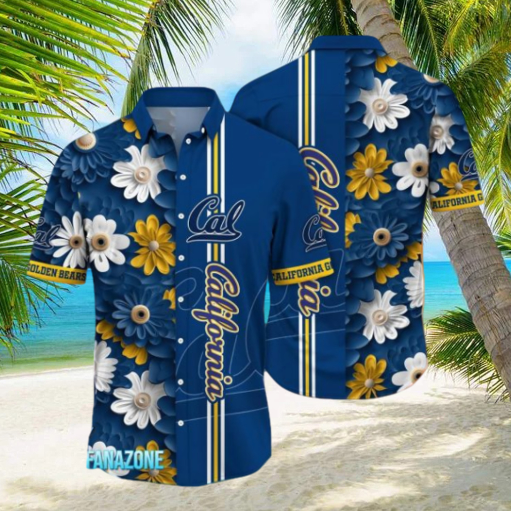 California Golden Bears NCAA3 Flower Hawaii Shirt For Fans - Limotees