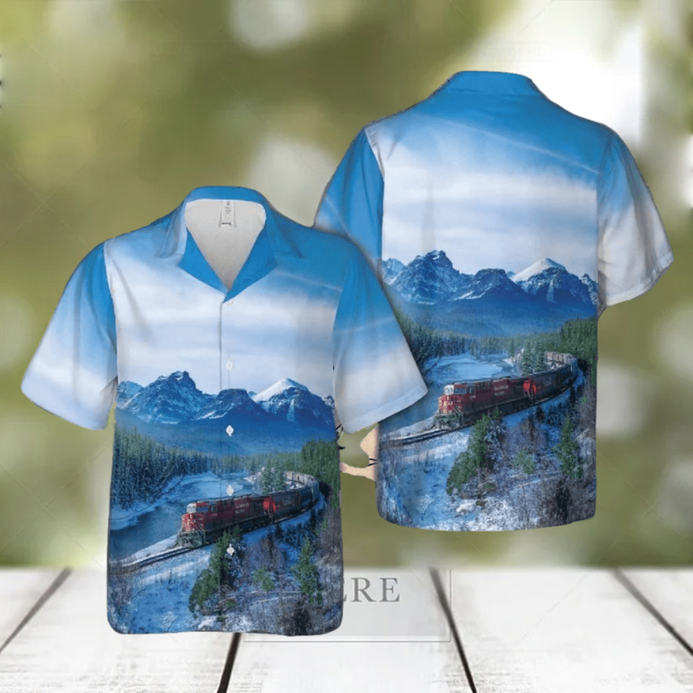 Canadian Railway Christmas Hawaiian Shirt - Limotees