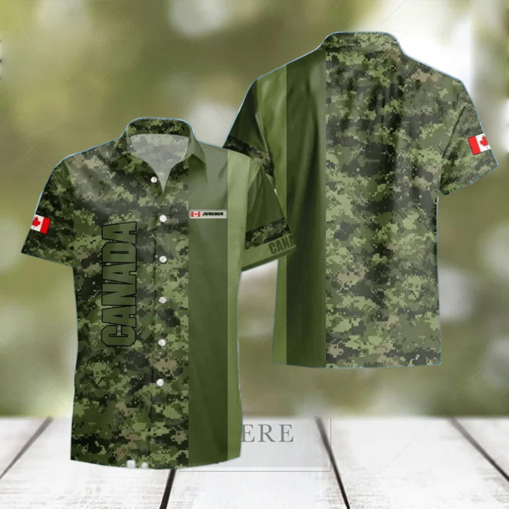 Canadian Veteran Hawaii Shirt Custom Name Special Gift For Men Women - Limotees