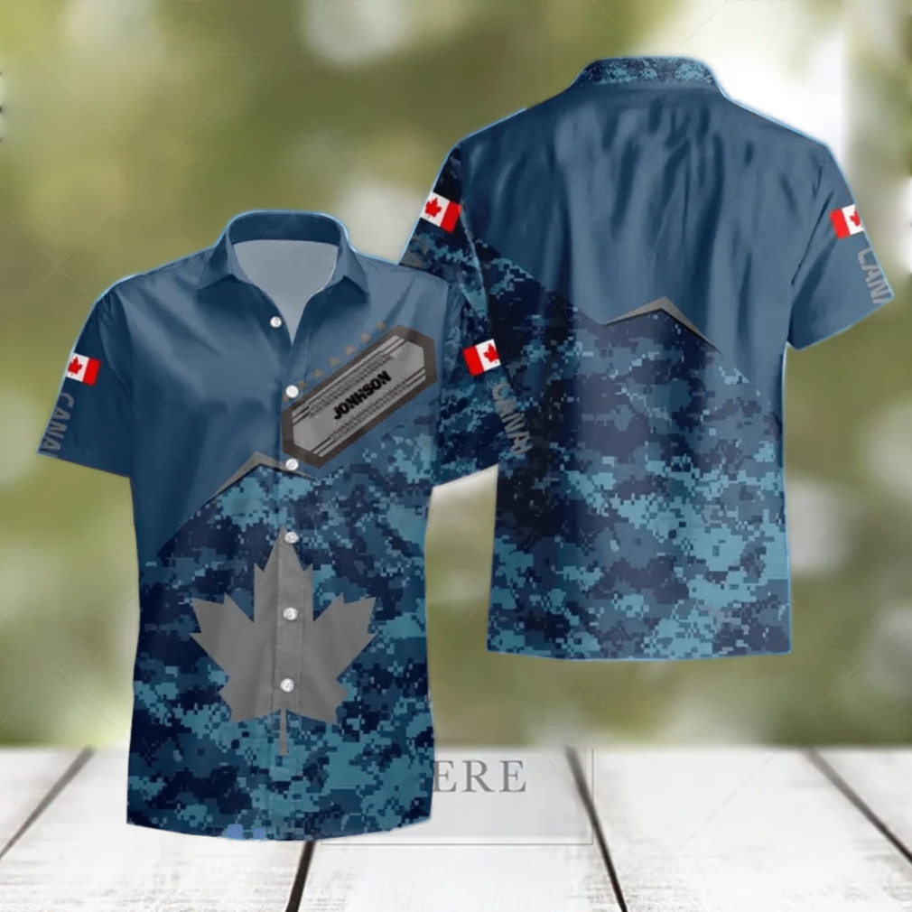 Canadian Veteran Hawaii Shirt Custom Name Unique Gift - Limotees