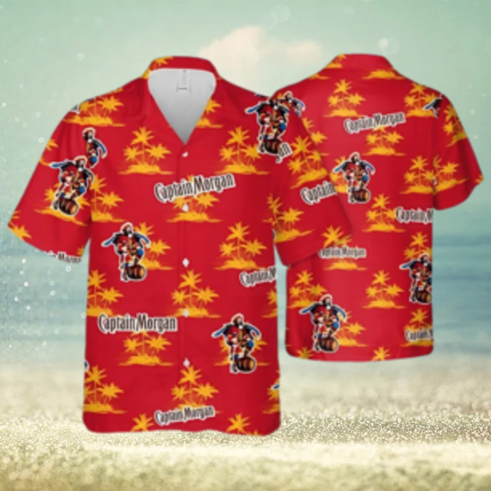 Captain Morgan Hawaiian Shirt Coconut Island Pattern Gift For Beach Vacation - Limotees