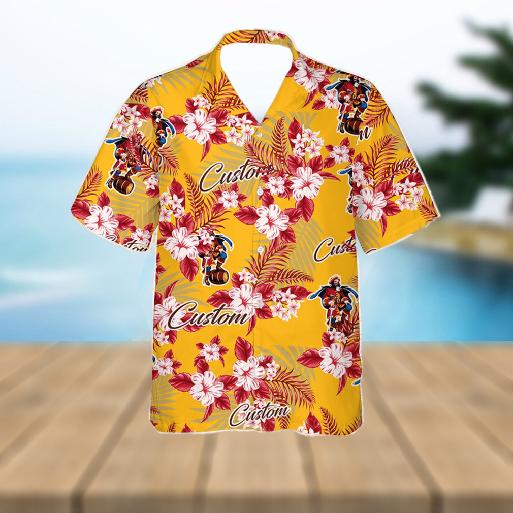 Captain Morgan Hawaiian Shirt Flowers Pattern Personalized Gift Men And Women - Limotees