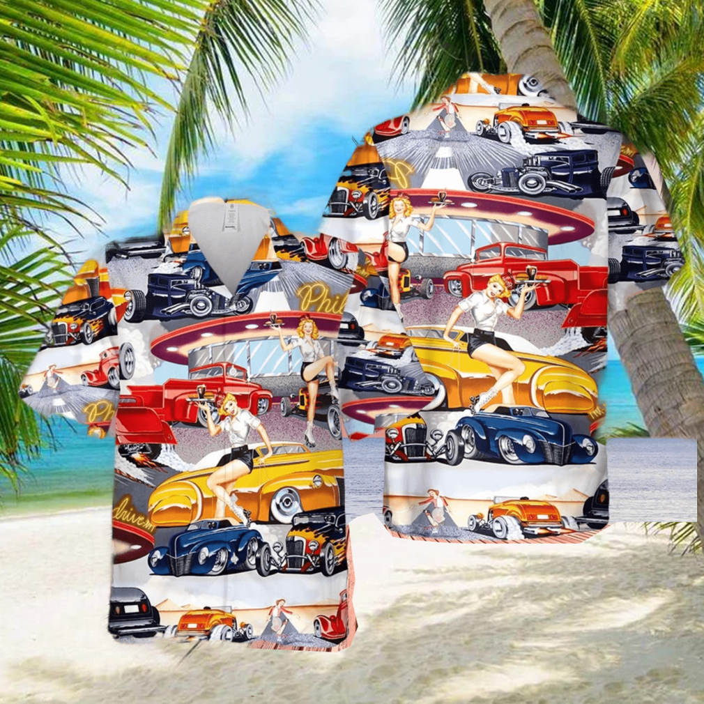 Car Hop Classic Car And Diner Hawaiian Shirt Summer Gift For Men And Women - Limotees