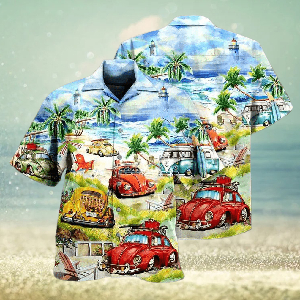 Car Love Beach Cool Style Tropical Hawaiian Shirt - Limotees