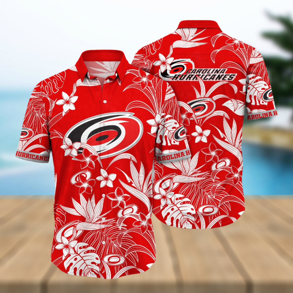 Carolina Hurricanes NHL Hawaiian Shirt Coconut Water Exhibition Match Shirts - Limotees