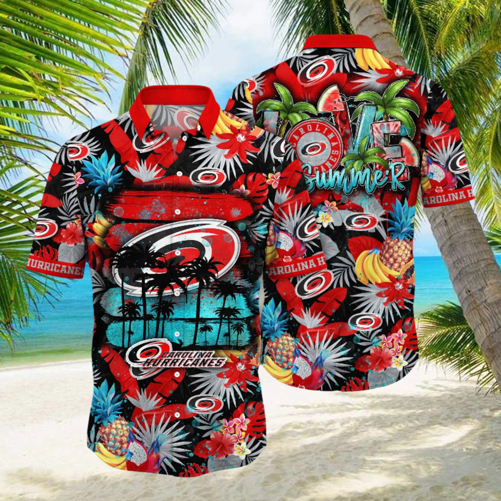 Carolina Hurricanes NHL Hawaiian Shirt Heattime Aloha Shirt - Limotees