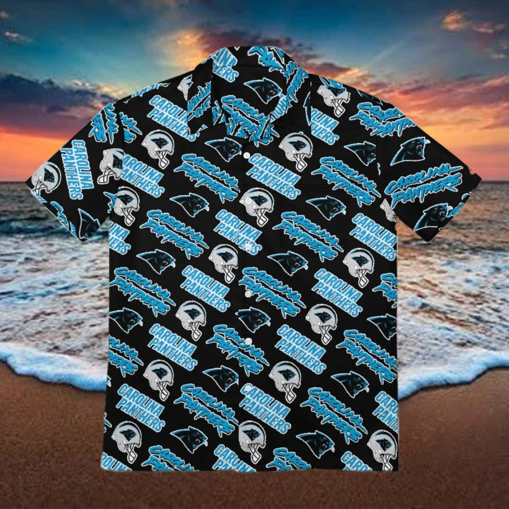 Carolina Panthers Men s Short Sleeve Shirt Hawaiian Shirts Button T Shirt Top - Limotees