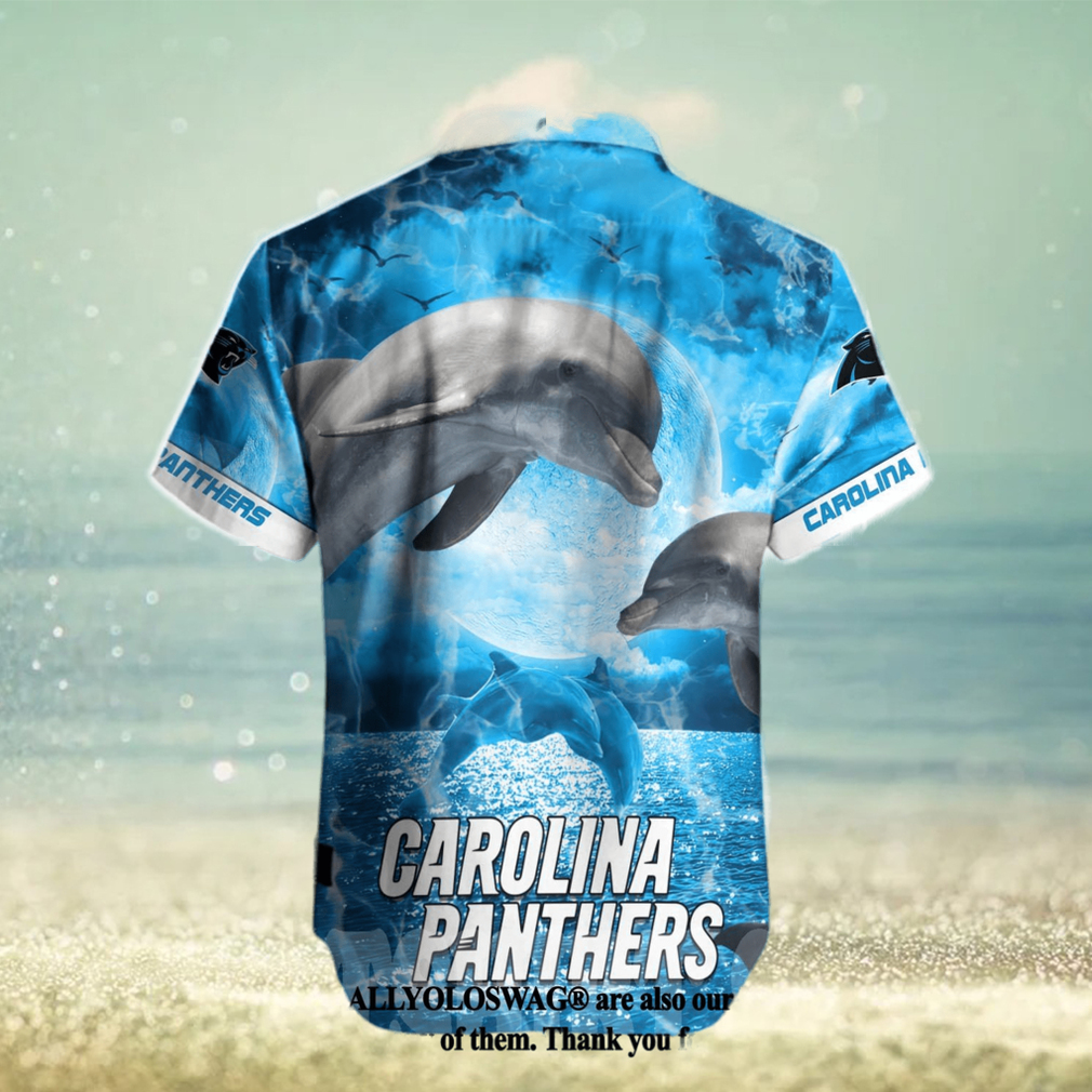 Carolina Panthers NFL Classic Full Printed Hawaiian Beach Shirt - Limotees