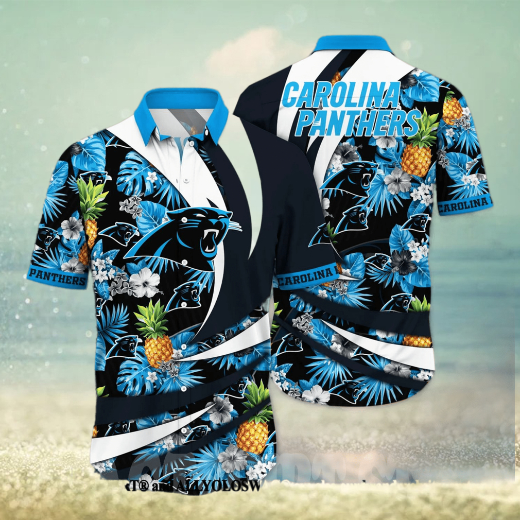 Carolina Panthers NFL Flower All Over Printed Classic Hawaiian Shirt - Limotees