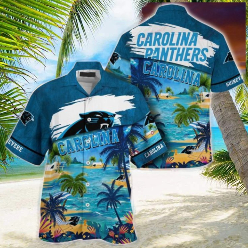 Carolina Panthers NFL Hawaiian Shirt Gifts For Men Dad Gifts Christmas Gifts Beach Vibes - Limotees