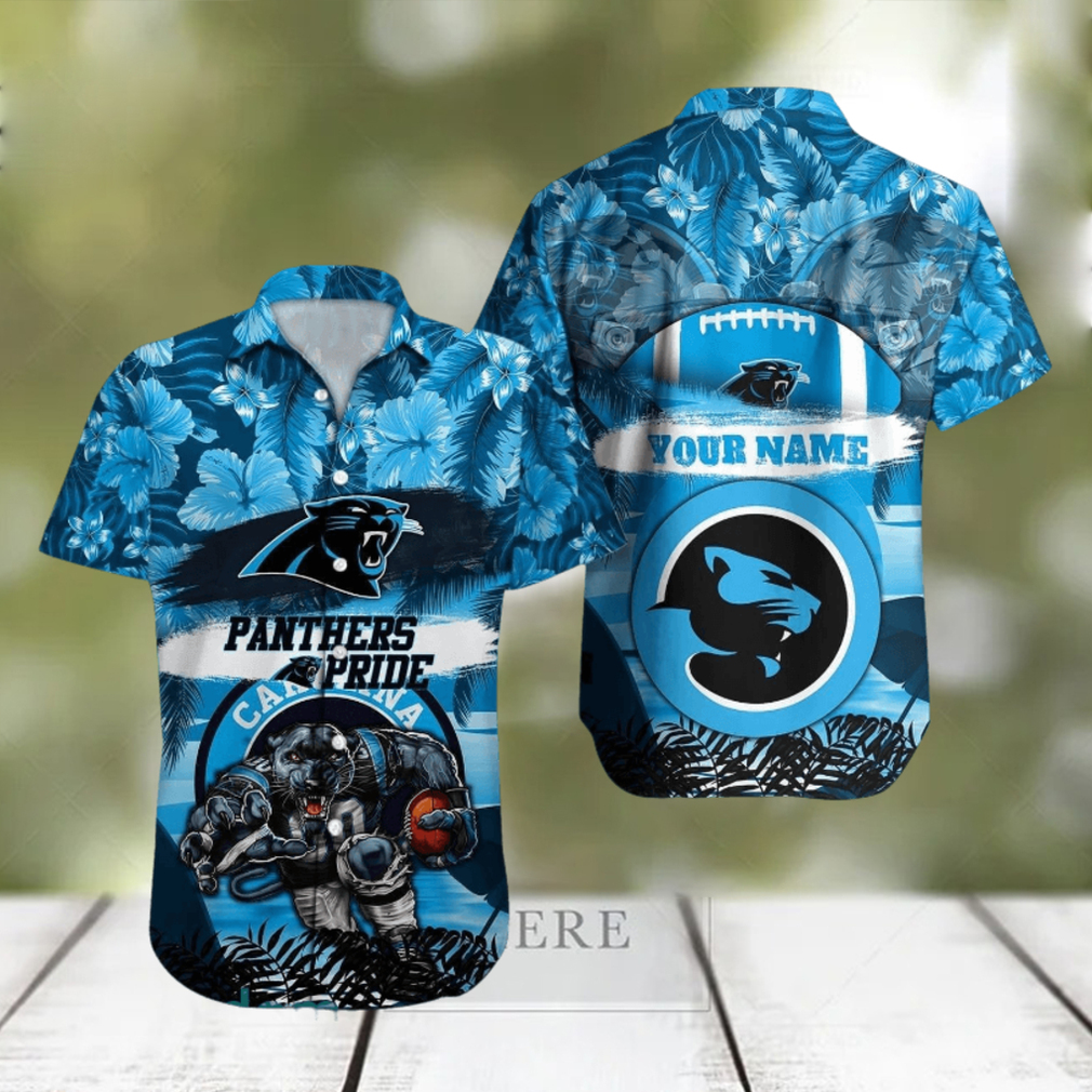 Carolina Panthers NFL Hawaiian shirt Custom Name Summer Gift - Limotees