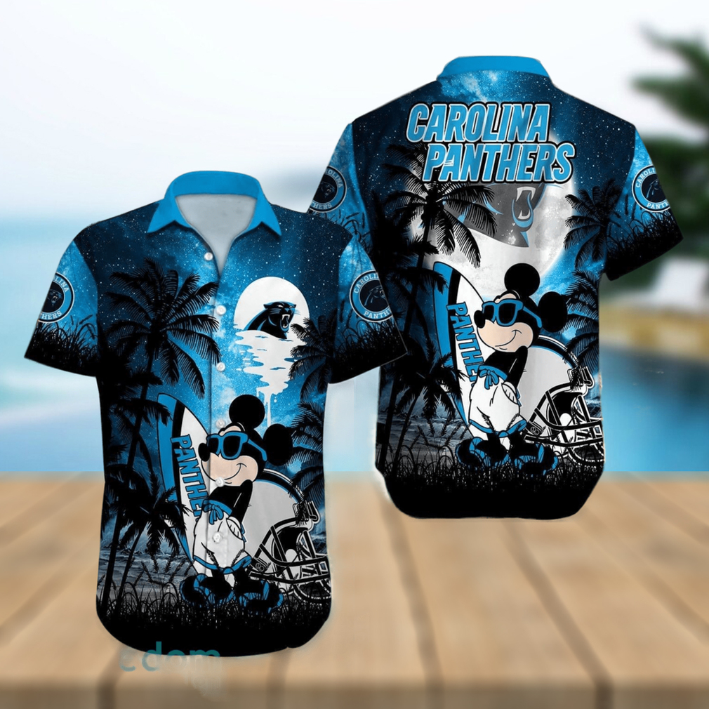 Carolina Panthers NFL Team Logo Baby Yoda Hawaiian Shirt - Limotees