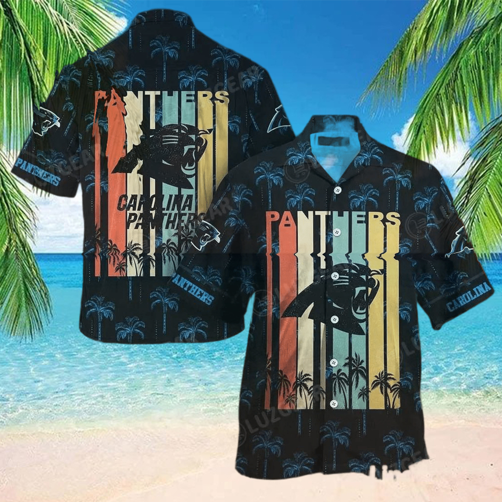 Carolina Panthers Nfl Hawaii Beach Shirt Retro Vintage Summer Short Sleeve Button Hawaiian Shirt – Family Gift Ideas That Everyone Will Enjoy - Limotees