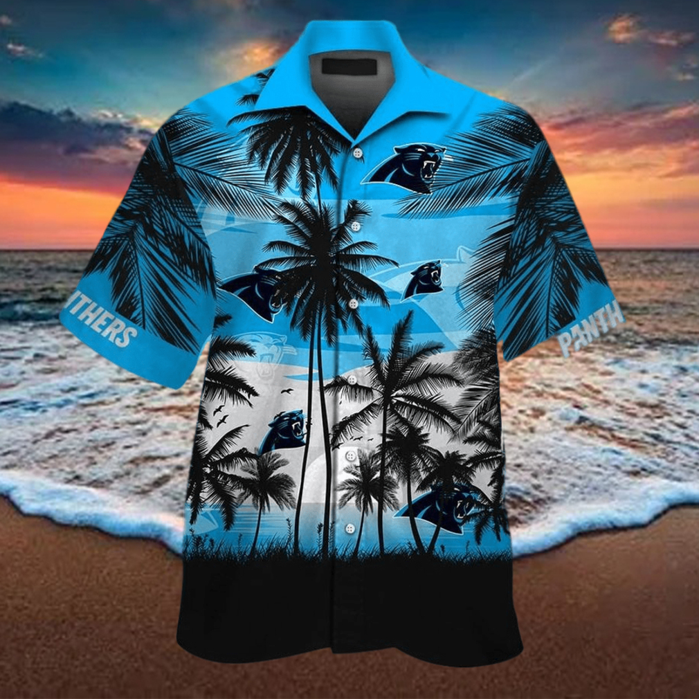 Carolina Panthers Short Sleeve Button Up Tropical Aloha Hawaiian Shirts For Men Women Shirt - Limotees