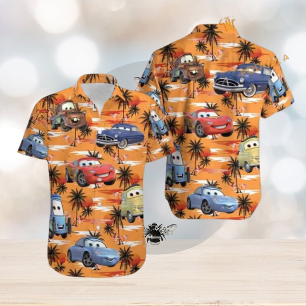 Cars Themed Hawaiian Shirt, Disney Gift Ideas - Limotees