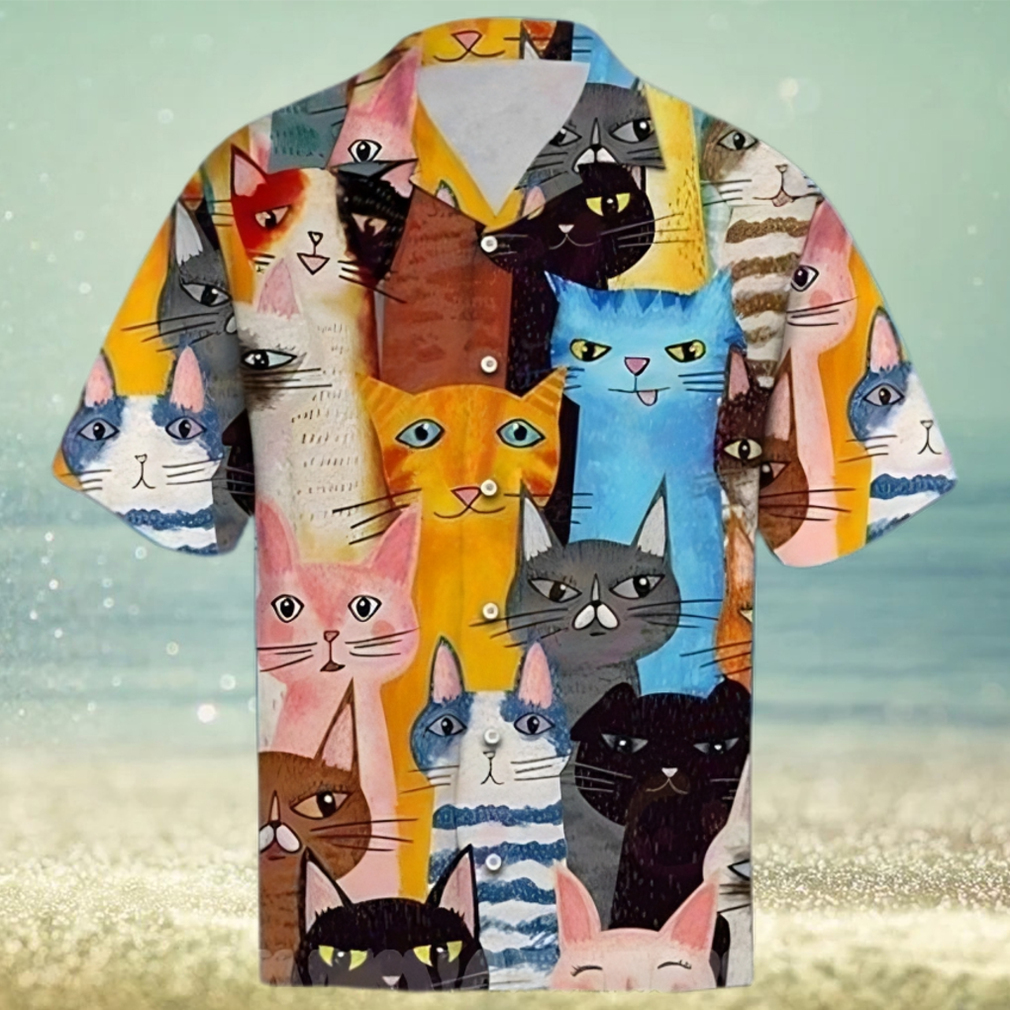 Cat Cute 3D Hawaiian Shirt - Limotees