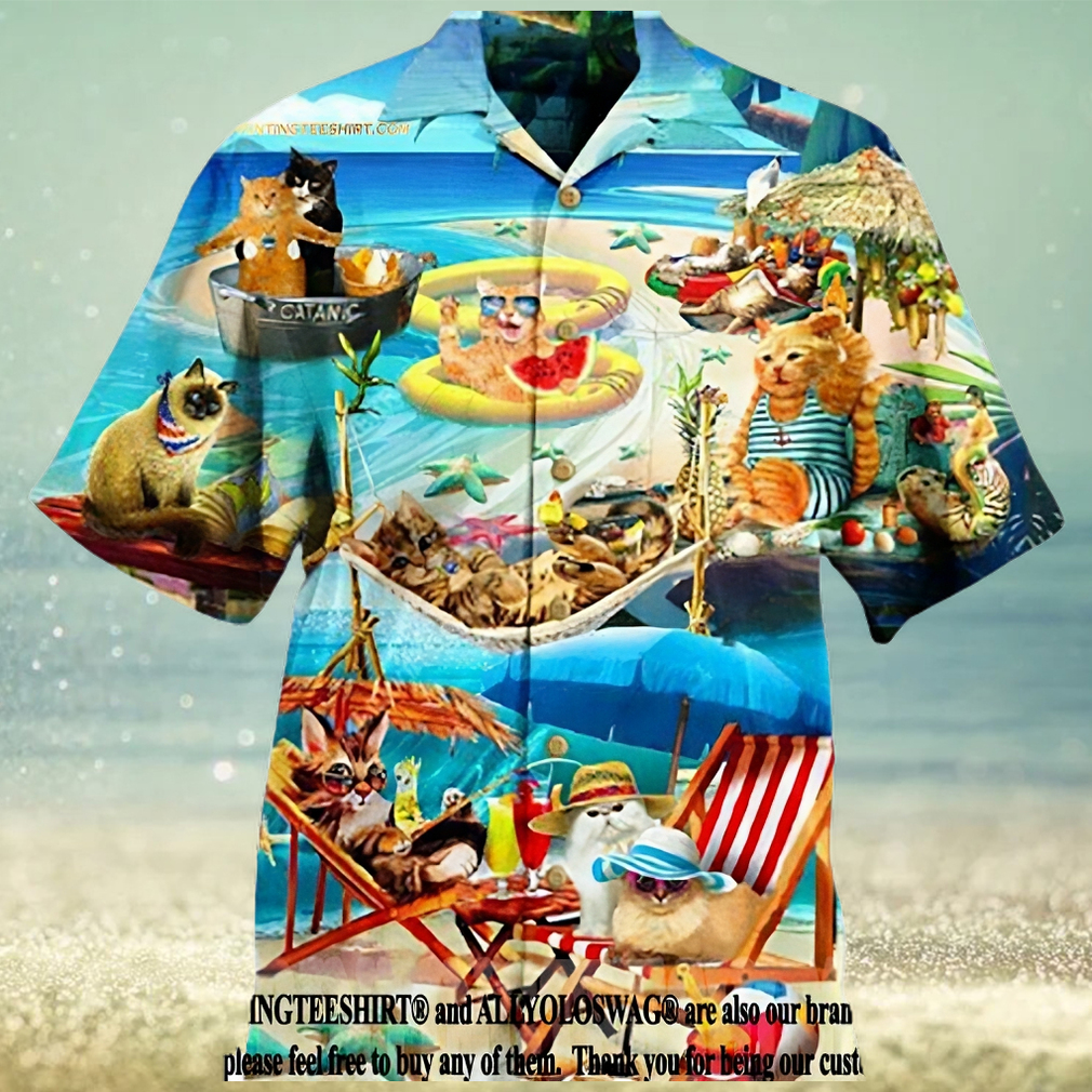 Cat Soft Beach For Cat Lover Vintage Button Down Summer Vibe Hawaiian Shirt - Limotees