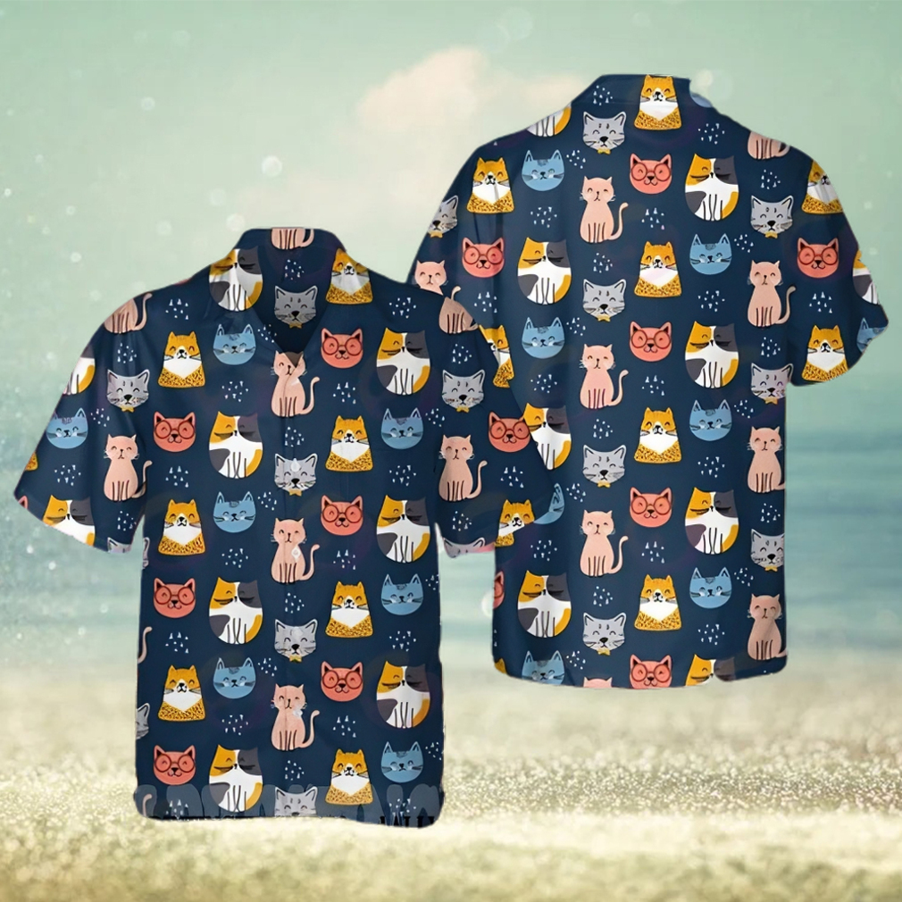 Cats Lover Hawaiian Beach Tropical Hawaii Shirt 3D Hawaiian Shirt - Limotees