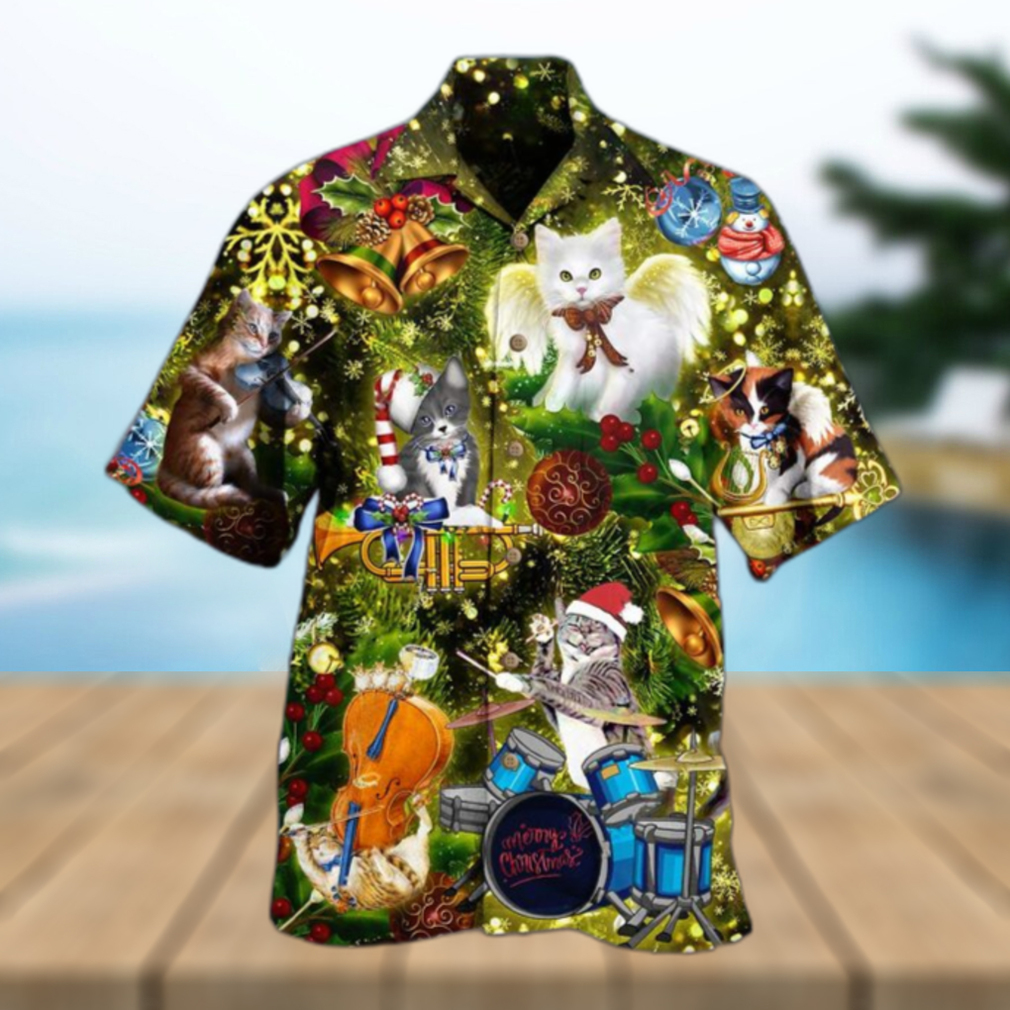 Cats Merry Christmas Angel Limited Edition Hawaiian Shirt - Limotees