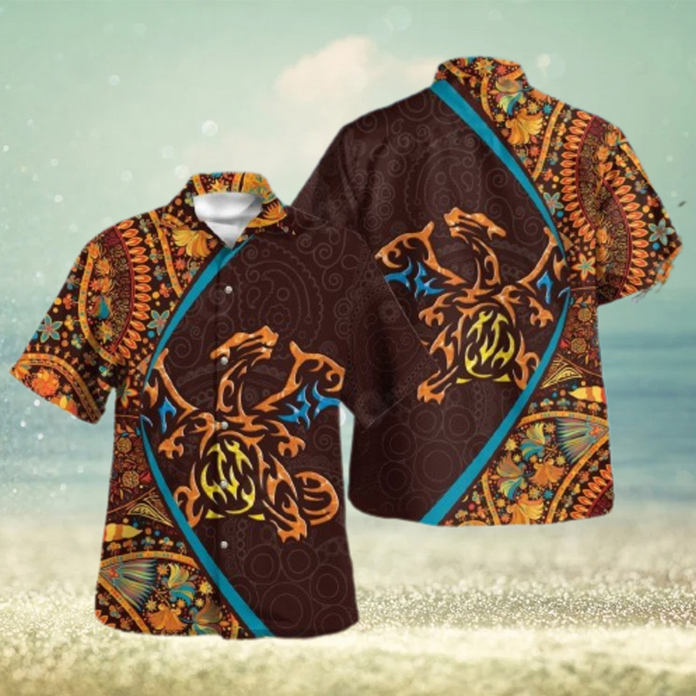 Charizard Paisley Pattern Design Hawaiian Shirt and Short - Limotees