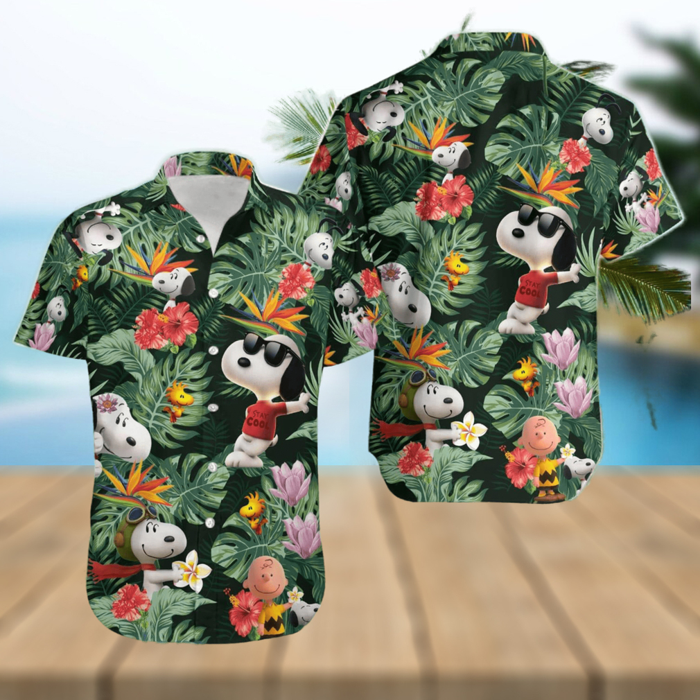 Charlie Brown Snoopy Hawaiian Shirt For Men - Limotees