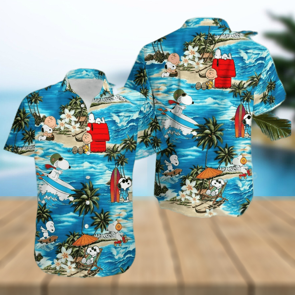 Charlie Brown Snoopy Hawaiian Shirt For Men For Men - Limotees