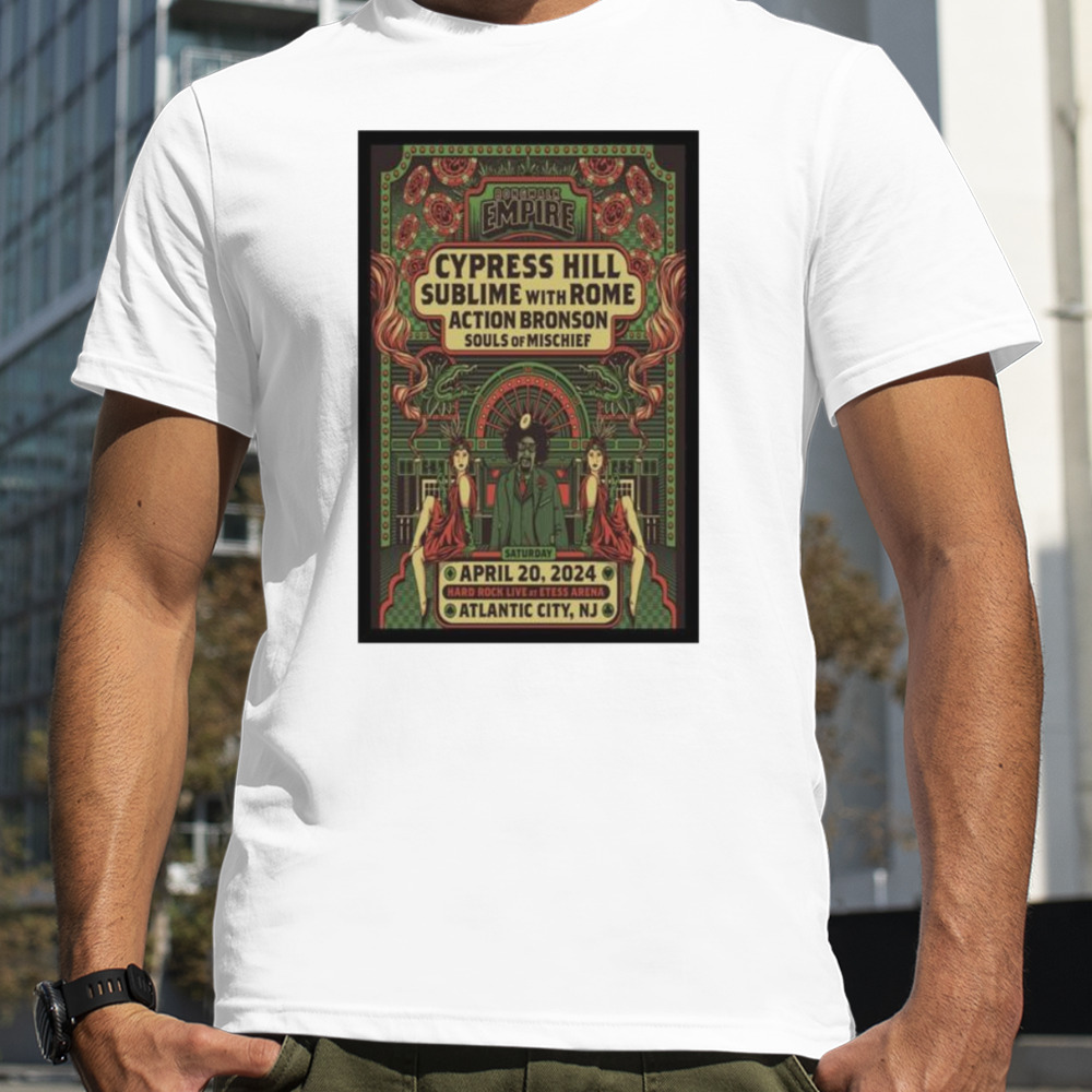 Cypress Hill April 20, 2024 Hard Rock at Etess Arena, Atlantic City, NJ Poster Shirt