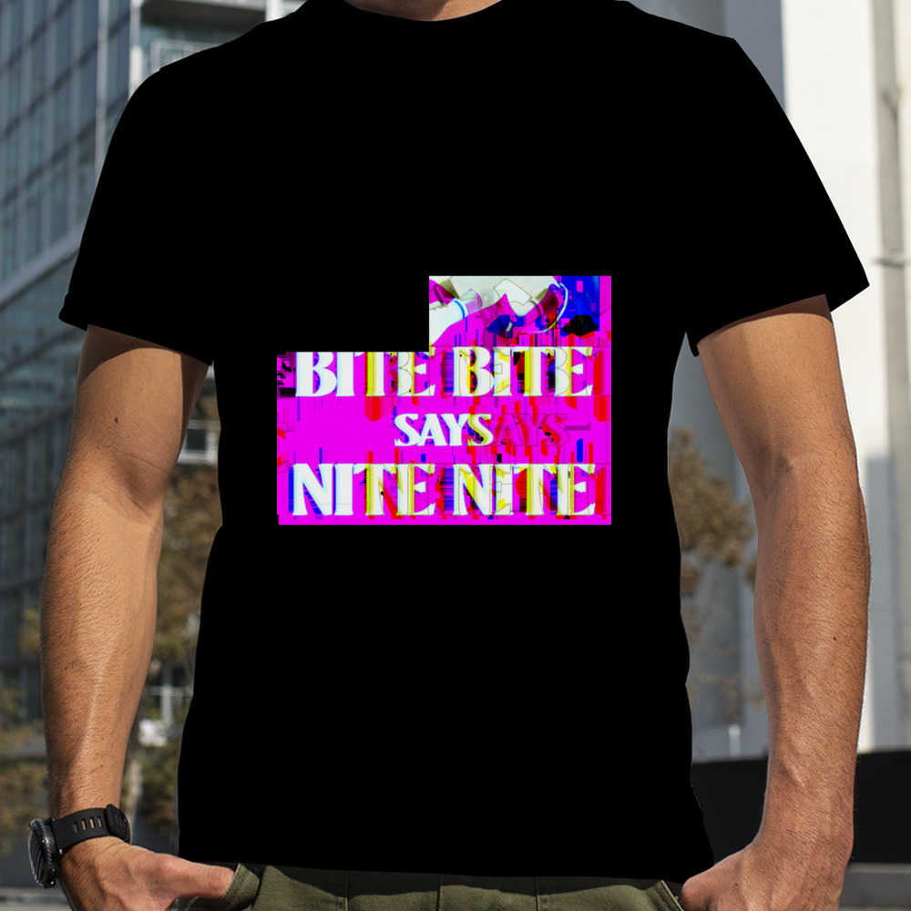 Emily Egnatzzz Wearing Bite Bite Says Nite Nite Shirt