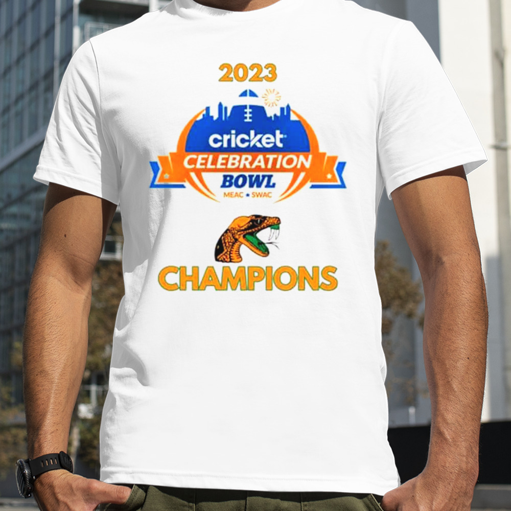 Florida AM Rattlers 2023 Cricket Celebration Bowl Champions T-Shirt