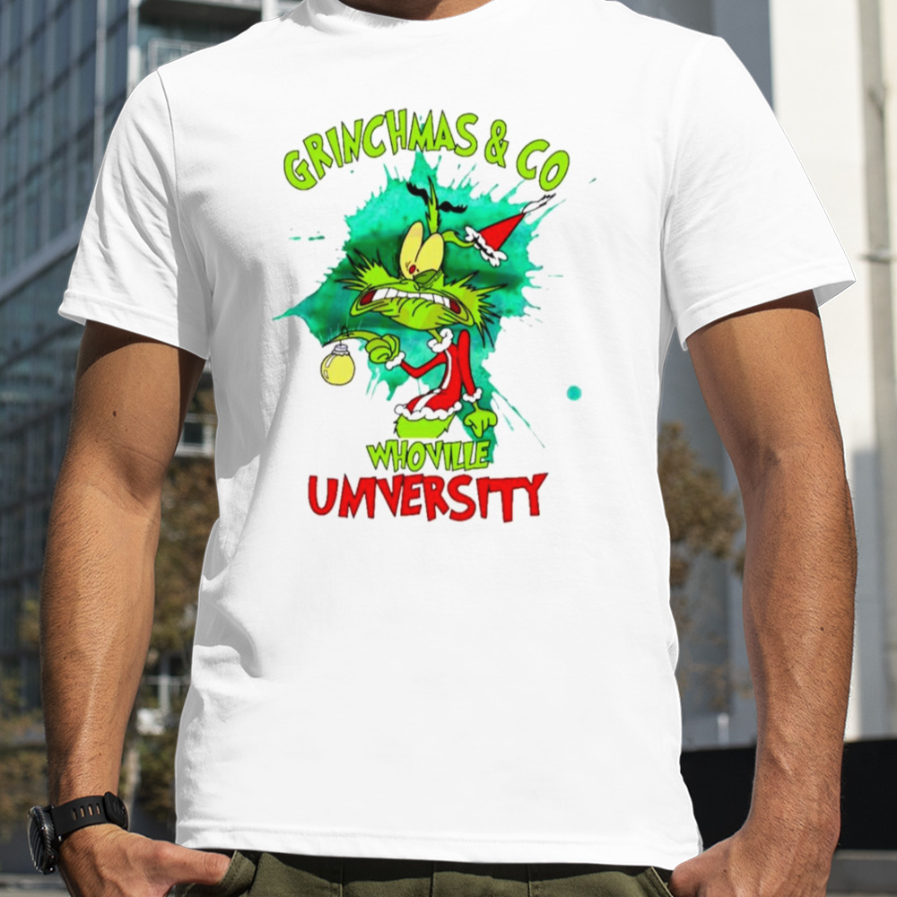 Grinchmas And Co Whovillee University shirt