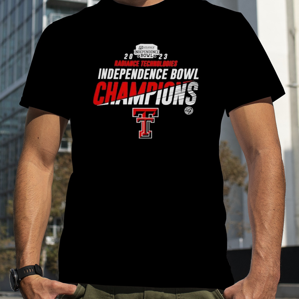 Independence Bowl 2023 Champions Texas Tech Red Raiders Logo T-shirt