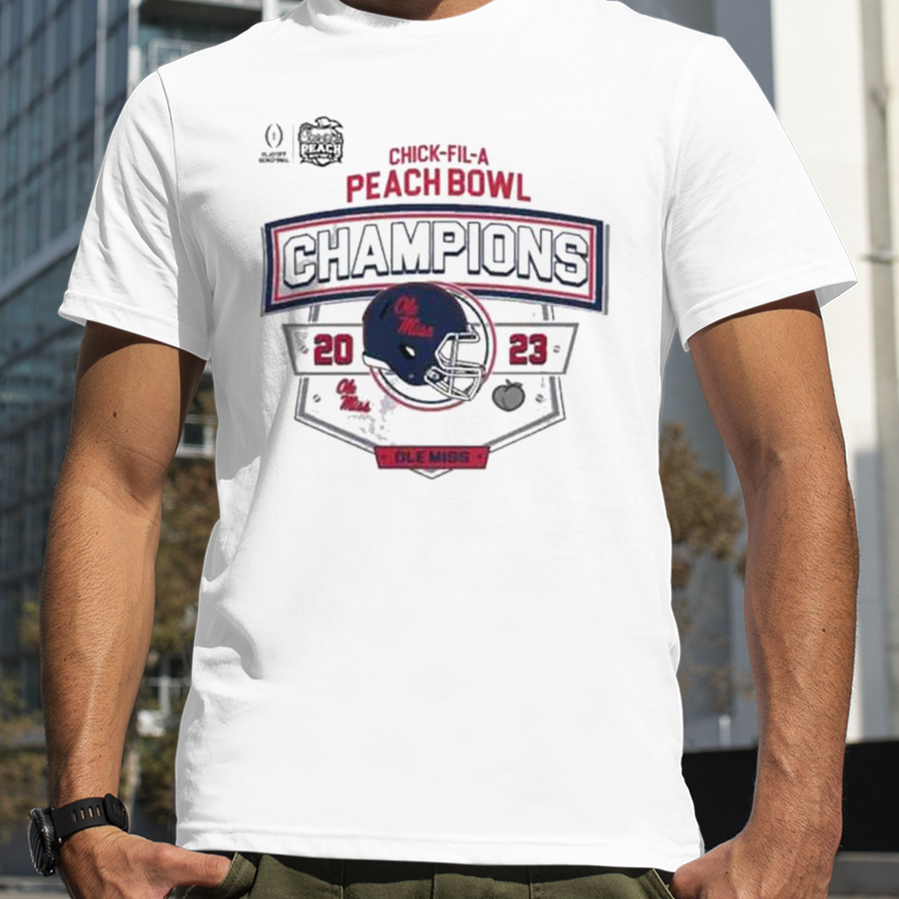 Ole Miss Rebels Playoff 2023 Peach Bowl Champions T-Shirt