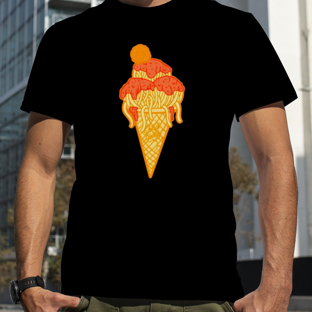 Spag heddy pasta cone shirt