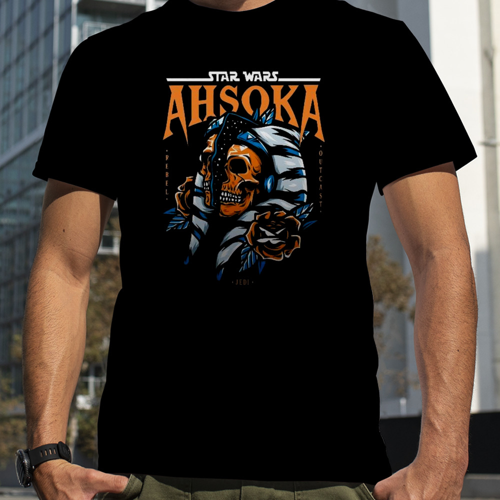 Star Wars Ahsoka Tano Skull Rebel Outcast Jedi T-Shirt