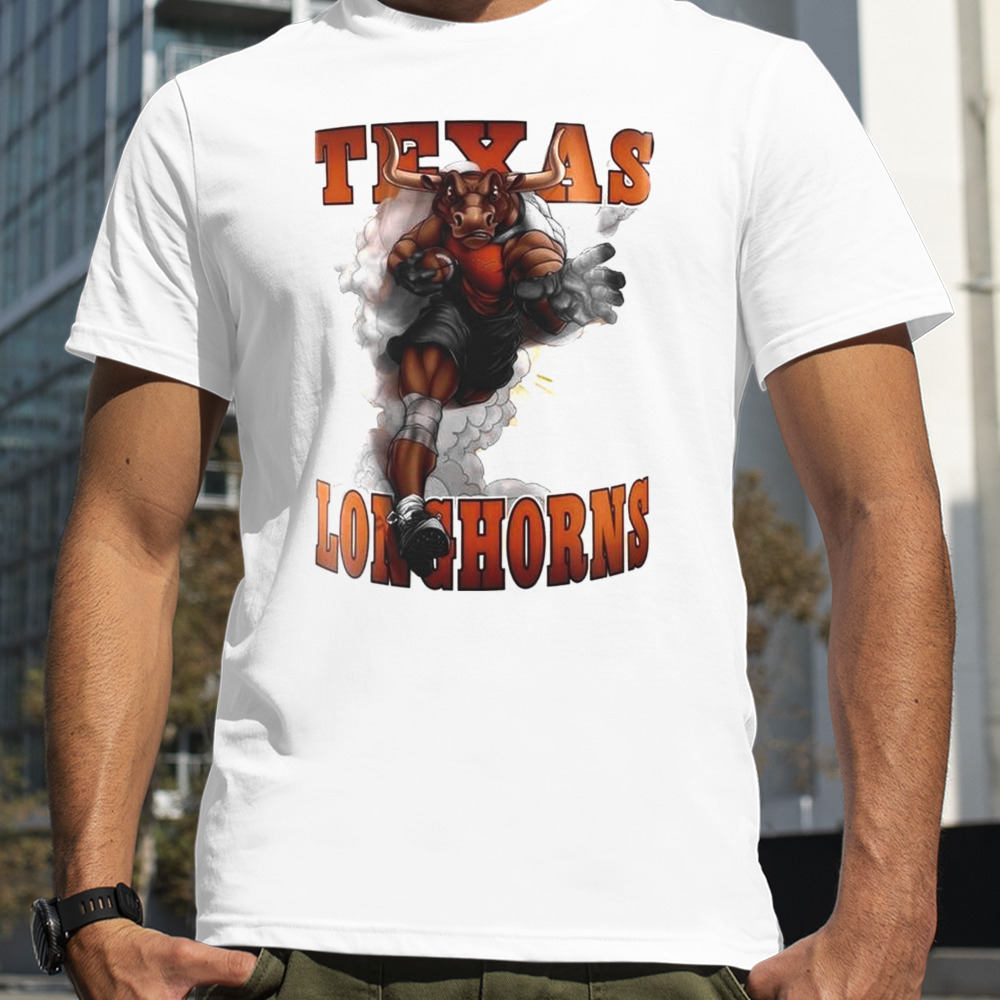 Texas Longhorns Big 12 Conference Championship Game Arlington Texas Custom Baseball Mascot T-shirt